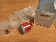 SHDIATOOL 1 pieza de brocas de perforación de diamante soldadas al vacío azulejo de porcelana M14 brocas de conexión mármol , piedra , sierra de masonryHole