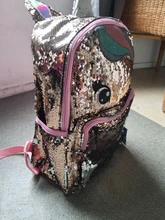 Unicornio lentejuelas niños Mochila de niños bolsas para la escuela Mochila para chicas adolescentes de dibujos animados lindo mochilas grandes Mochila