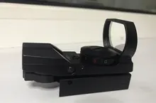 Mira telescópica de 20mm para caza, óptica holográfica de punto rojo, reflejo de mira, 4 retículas, mira táctica, colimador