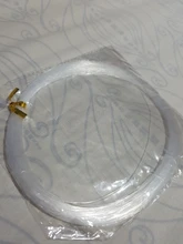 Hilo de nailon transparente de 1mm de diámetro, hilo de pesca no elástico, para abalorios, joyería, HK197, 0,4, 0,5, 0,6, 0,7, 0,8