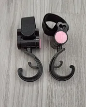 Colgador de bolsas para bebé, ganchos de cochecito de bebé, rotación de 360 grados, asiento de coche de bebé, accesorios, organizador de cochecito, 2 uds.