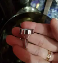 Mini embudos de Metal para rellenar botellas pequeñas, herramienta de dispensación de líquido, transferencia de recarga de Perfume, aceite esencial, 5 uds.