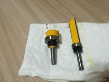 Plantilla de vástago de 8mm para carpintería, broca de enrutador, broca, fresa escariadora recta, recortadora de limpieza, cortador de espiga embellecedor empotrado, 1 ud.