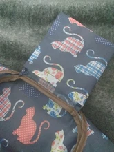 Oxford-bolsa de compras plegable para reciclaje, bolso de mano reutilizable ecológico para mujer, Floral, frutas y verduras, bolsillo para comestibles