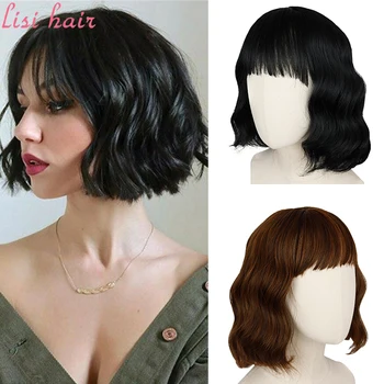 LISIHAIR Bangs Wig Curly Black Brown Red Gradient Lolita Style Cosplay Synthetic12 14 inch African and American Women's Wig
LISIHAIR Bangs Wig Curly Black Brown Red Gradient Lolita Style Cosplay Synthetic12 14 inch African and American Women's Wig