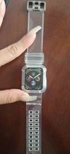 + Correa de reloj Apple apple Watch banda 44mm 40mm 42mm 38mm accesorios correa de silicona blanda transparente Apple watch Serie 6 iPhone 5 4 3