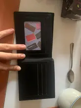 KUNBABY-cartera de piel sintética con logotipo M, 1 Uds., color negro o café, envío gratis