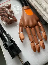 Mano de práctica profesional para manicura artística, puntas de uñas ajustables de plástico, herramienta de manicura DIY Flexible y suave, 100 Uds.