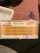 Pestañas postizas individuales tipo profesional, extensiones de pestañas en grupos para colocar individualmente en forma de racimo de 60 unidades, maquillaje profesional