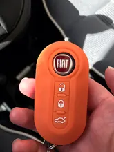 ZAD silicona set de fundas de piel para fiat 500 3 botones remoto llavero en blanco de las piezas de automóvil accesorios de colores