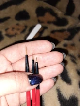 5/7/11mm clavo línea de arte pintura dibujo Flowder detallando delgada de Sripe red Pen manicura bricolaje herramientas 3 unids/set