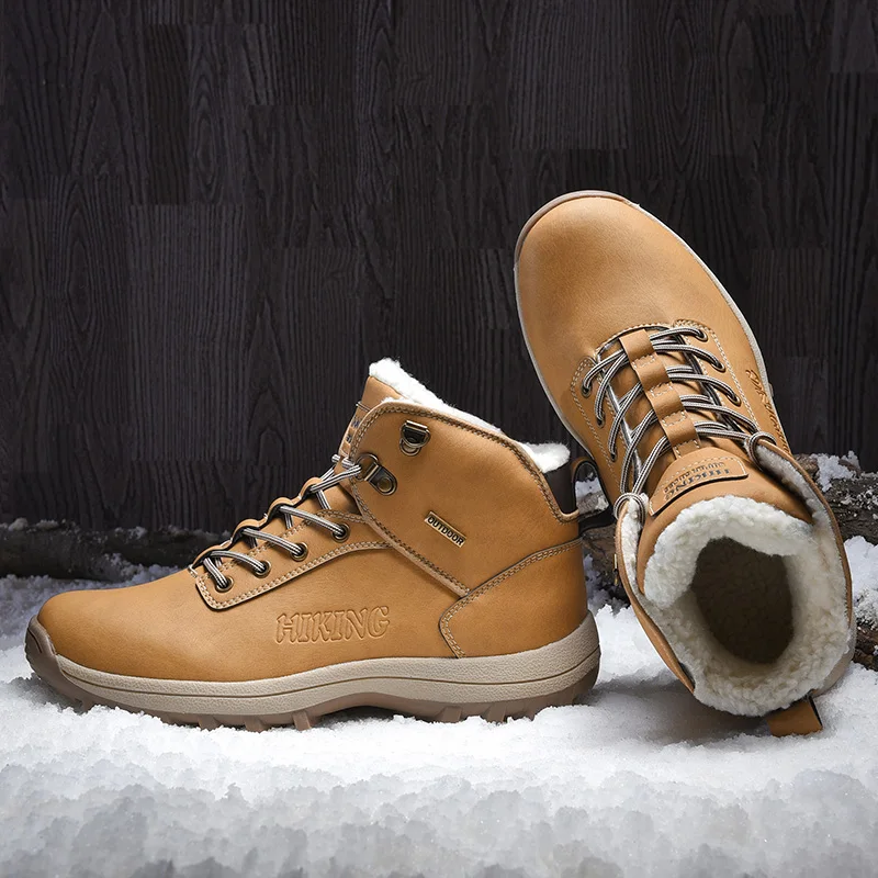 2019 Winter Outdoor Men's Plus Velvet Thick Tooling Boots Non-slip Warm Cotton Shoes Fur One Mountaineering Snow Boot Size 40-48
2019 Winter Outdoor Men's Plus Velvet Thick Tooling Boots Non-slip Warm Cotton Shoes Fur One Mountaineering Snow Boot Size 40-48