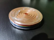 Cable-Wire Ribbon-Cable Rainbow-Ribbon Flat-Color 28AWG 10WAY 10P 5meters/Lot