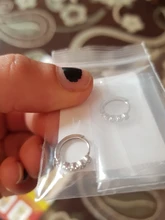 CANNER s925 de cristal de Plata de Ley 925 pendientes de aro pequeño para las mujeres europea y EE. UU. De Zircon de joyería de oro pendientes círculo de plata