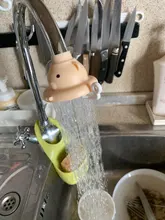 360 grados de rotación de dibujos animados agua coladores de cocina grifo agua pulverizadores calidad coladores de ahorro de agua del grifo