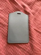 Simple tarjeta para los hombres y las mujeres Tarjeta de Identificación titular de la Pu de la moda tarjetas cubierta trabajador identidad estuche con cordón 10 colores