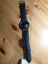 Reloj analógico con correa de cuero y cuarzo para mujer, accesorio de pulsera con correa de cuero, estilo clásico y redondo