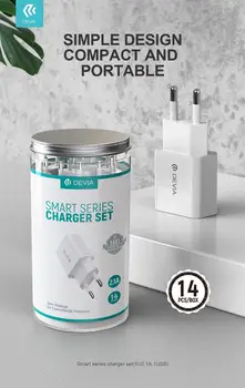 Set 14 in jar wall charger 2.1A 5V White
Set 14 in jar wall charger 2.1A 5V White