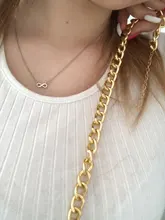 Collar grande de moda para mujer, Gargantilla gruesa de Color dorado y plateado, collares de cadena, joyería de fiesta, 2021