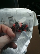 Lote de 10 unids/lote de giratorios de pesca, accesorios de pesca de 3 vías, Conector de aparejos