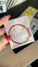 2 unids/lote Pequeño amor corazón pulsera de la suerte, rojo, negro, blanco, Color de la cuerda pulsera ajustable par de Pulseras de Moda al por mayor