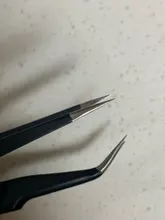 Pinzas para cejas rectas y curvadas de acero inoxidable, pinzas para pestañas falsas, pinzas para recoger gemas y diamantes de imitación, color negro