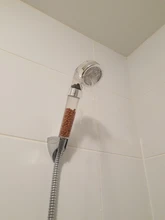 Cabezal de ducha de mano con bolas de cerámica activada de iones negativos, chorro de piedra de alta presión, envío directo