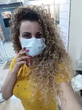 Pelo Rizado Afro, ondulado, sintético, resistente al calor, ondas profundas, extensiones de cabello, marrón, 2 unidades/lote, 26 pulgadas