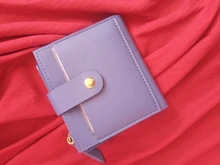 Billeteras con cremallera para mujer, mini billetera con cierre y bolsillo para monedas, monedero pequeño