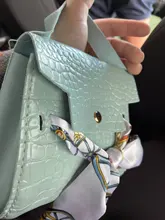 Bolso cruzado de piel sintética con estampado de cocodrilo para bebé, bandolera elegante con lazo