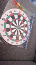 Juego de diana para dardos de 29,5 CM, colgante de pared para el hogar, doble cara, grueso, para interior y exterior, juego de lanzar, dardos con punta de acero