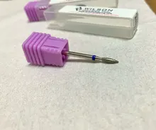 Brocas de diamante en forma de llama, herramienta de precisión, broca de pedicura, 1 Uds.