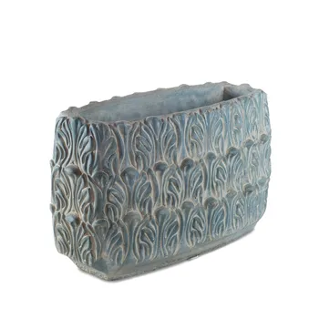 RECTANGULAR vase pot cement gray teal 30X12X20
RECTANGULAR vase pot cement gray teal 30X12X20