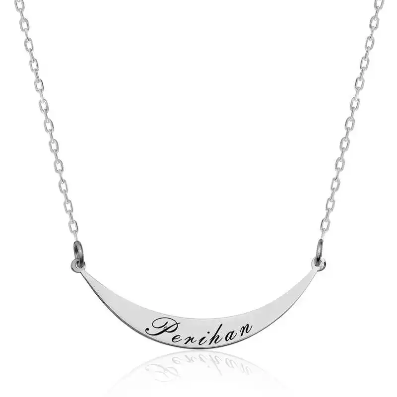 Silver Tag Plate Necklace
Silver Tag Plate Necklace