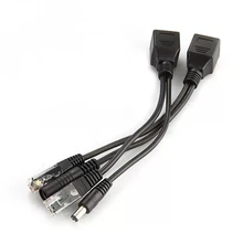 Cable adaptador POE RJ45 inyector divisor de red de potencia sobre Ethernet adaptador de PoE inyector conjunto divisor