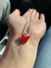 Gargantilla de mariposa acrílica deslumbrante, collar con cadena de diamantes de imitación, collar sencillo de Color blanco y negro, joyería Coreana de Animal