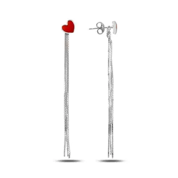 Angemiel 925 Silver Enamel Heart Dangle Earrings
Angemiel 925 Silver Enamel Heart Dangle Earrings