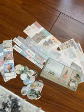 Mr.paper, 4 diseños, 40 unidades por lote, pegatinas Vintage de raya Simple de bolsillo, cinta decorativa, pegatinas para Scrapbooking, Bullet, diario, Deco