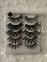 Pestañas postizas hechas a mano 3D, pelo suave de visón, extensión de pestañas postizas, maquillaje largo Natural, 5 pares, suministros de herramientas