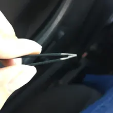 Pinzas para cejas, Belleza del cabello de acero inoxidable para quitar el pelo, accesorios de herramientas de maquillaje, color negro/rosa, 1 ud.