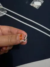 Pendientes de amor infinito para mujer, Plata de Ley 925, pendientes de circonita cúbica en forma de número 8, regalo de aniversario (Lam Hub Fong)