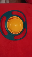 Tazón universal tipo Gyro a prueba de derrames para niños, plato giratorio infantil con diseño, práctico con rotación de 360 grados, platos de alimentación sólidos