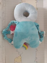 Cojín de protección para la cabeza de bebés recién nacidos, reposacabezas suave de dibujos animados, almohadas de seguridad, mochila con estampado de mariposa, protección contra caídas