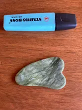 Rodillo masajeador Facial Gua Sha, rascador de doble cabeza, piedra de Jade, Estiramiento Facial de belleza para delgazar, masajeador para cara y cuello, elevación fina