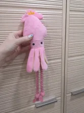Gato de calamar para perro, juguete de pulpo, mascota de peluche BB, cuerda de perrito, mordedores de juguete con sonido rosa