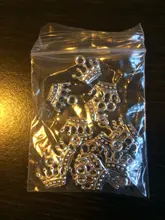 20 piezas encantos corona 13x14mm plata tibetana/oro/bronce chapado colgantes joyería antigua fabricación artesanal DIY