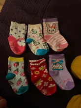 Calcetines náuticos antideslizantes de algodón para niños, calcetín de corte bajo para chico, con empuñaduras de goma, para las cuatro estaciones, de 0 a 6 años, 6 par/lote