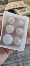 Molde de bola de estrella de silicona, esfera de Gel, gota de cristal, 25, 20, 15mm, multi-tamaño, nuevo