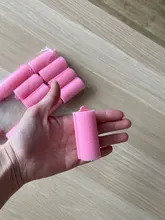 12 unids/set Rosa esponja suave cojín de espuma rodillos del pelo rulos salón de peluquería de rizos peluquería herramienta Kit de DIY