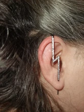 Pendientes de boda bohemios con gancho para mujer, aretes trepadores de circonia cúbica, cristal, regalo de joyería